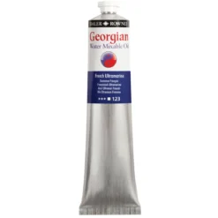 Georgian Water Mixable Oil Colour, vattenlöslig oljefärg 200 ml French Ultramarine 123