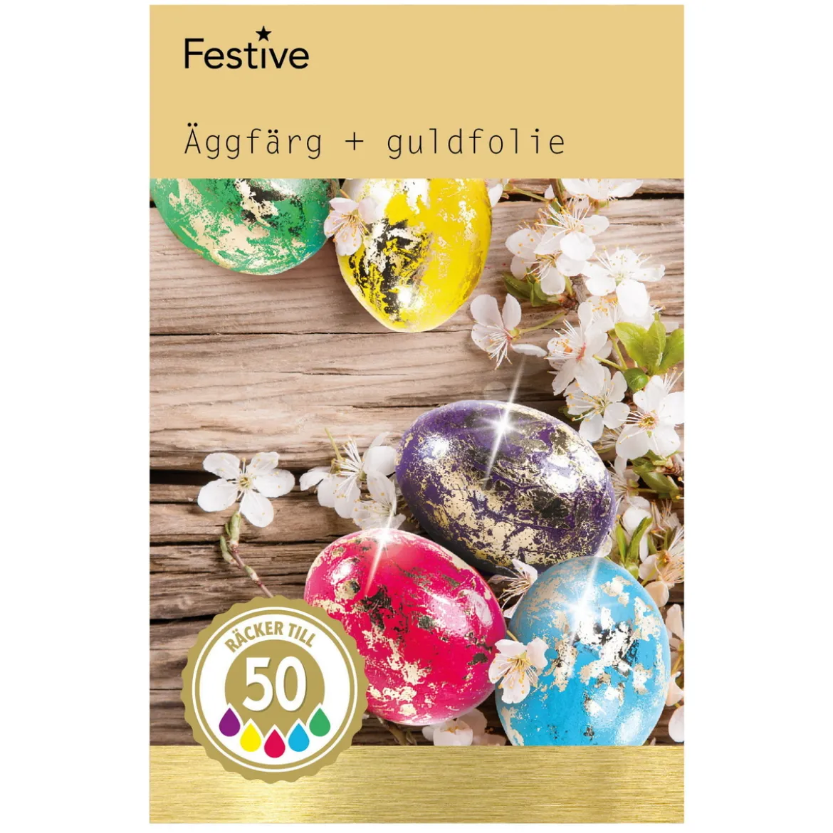 Äggfärg – guldfoil