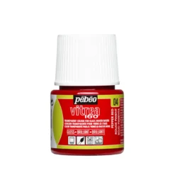Glasfärg blank 45 ml röd