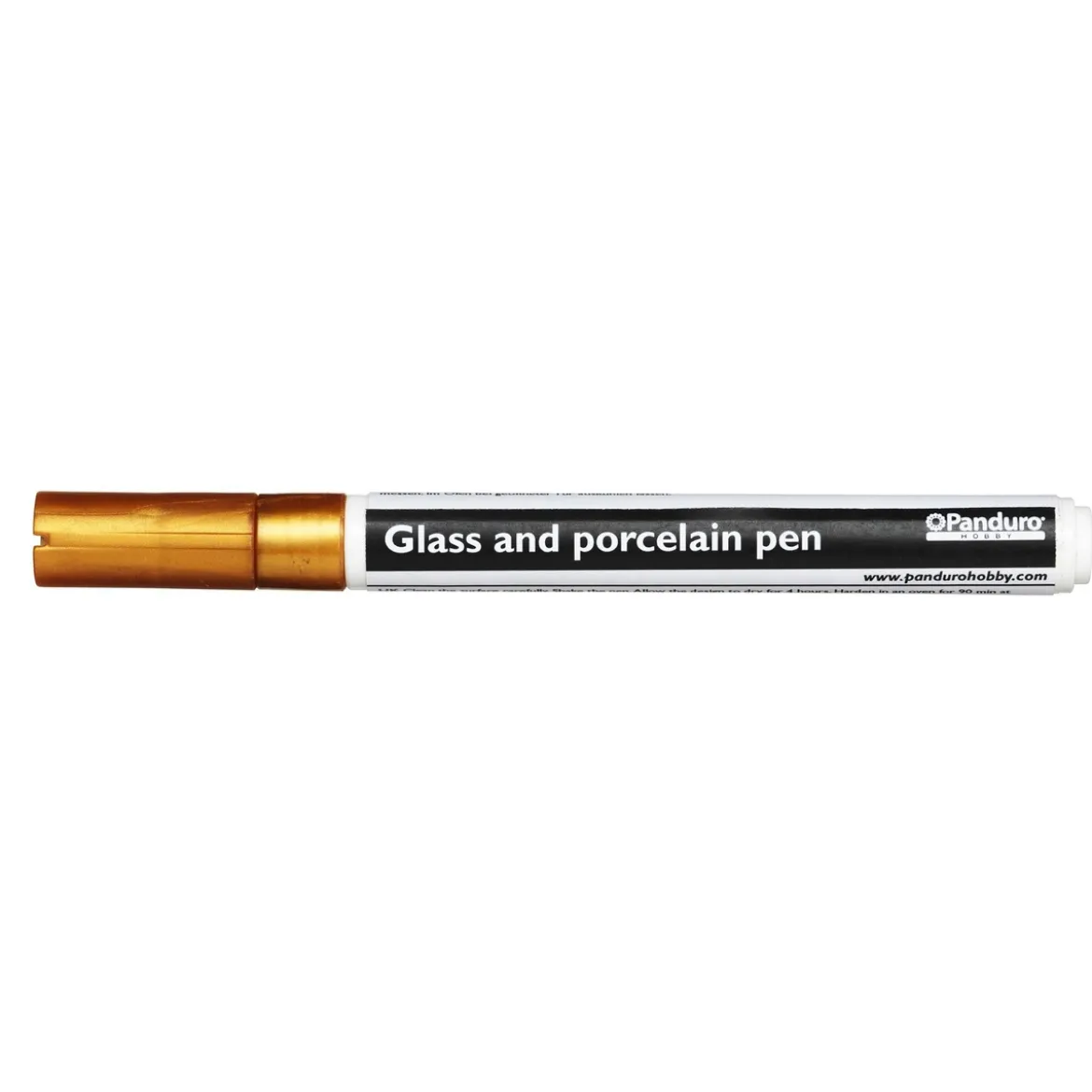 Glas & porslinspenna guld, 2 mm spets
