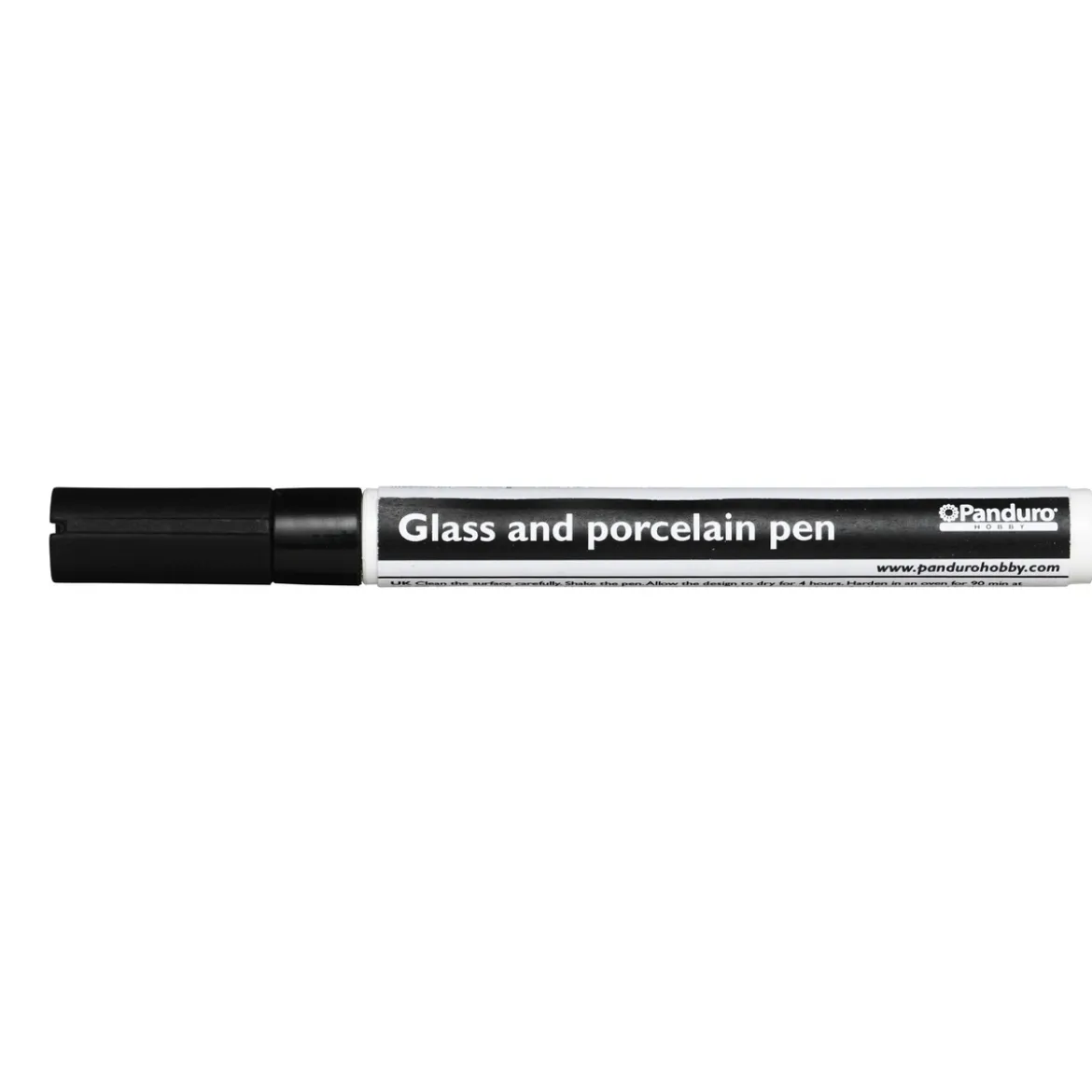 Glas & porslinspenna svart, 2 mm spets