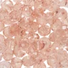 Glaspärla facett rosa 80st