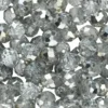 Glaspärla facett silver 80st