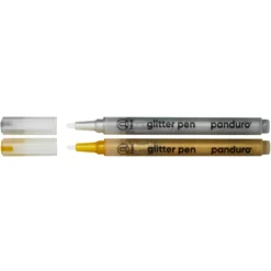 Glitter Pens 1 mm guld+silver