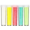 Glitter tillverkat av mer än 90% cellulosa, 5-pack à 7 gram i iriserande pastellfärger
