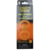 Glow in the dark/självlysande armband med pumpa/fladdermus 2-pack assorterad