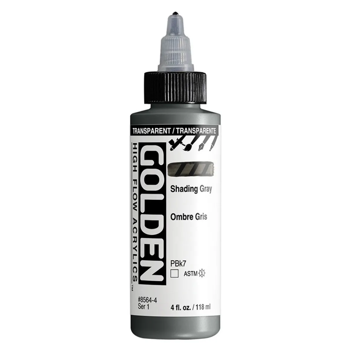 Golden Artist High Flow Acrylics 118 ml – Shading gray #8564 series 1