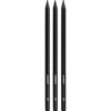 Grafitpennor 3-pack, solida skisspennor av grafit, hårdhetsgrad 6B