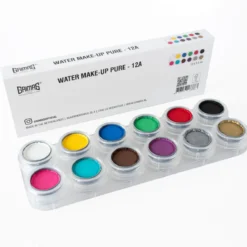 Grimas Make-Up Pure 12A – 12 vattenbaserade ansiktsfärger för halloween & maskerad!