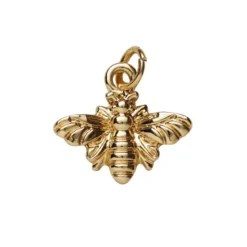 Guldfärgat hänge charm bi 15,5×13,4 mm