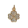 Guldfärgat hänge charm fyrklöver 12×12 mm