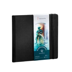 Hahnemühle akvarellbok i pocketformat 14×14 cm – 100% bomull, 250 grams ytvikt