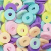 Heishi-pärlor i rör – härlig mix med vita, ljusa & aprikosfärgade heishis, Ø6 mm