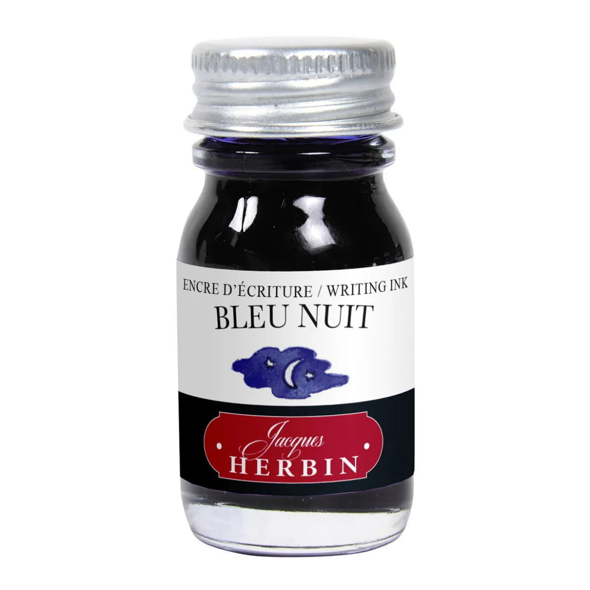 Herbin Fountain Ink 10 ml, bläck för reservoarpennor – blå / bleu nuit