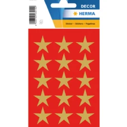 Herma Sticker Guldstjärna L