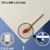Hermoli ark strukturerat 2,3mm
