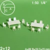 Hermoli bord+ 12st stolar 1:50