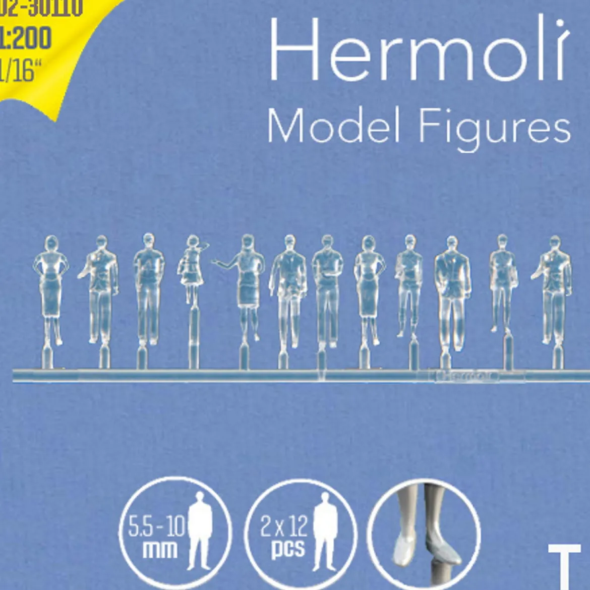 Hermoli stående figurer 1:200