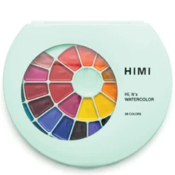 Himi Watercolour Kit, 38 akvarellfärger & 1 pensel