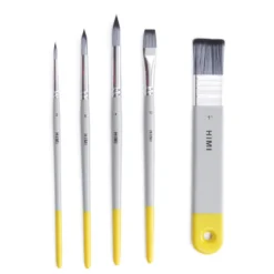 HIMI Watercolour, 5-pack akvarellpenslar, 3 runda, 1 flat och 1 bred flat