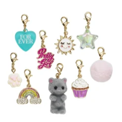 Hängen charms 9-pack, cute & cozy tema – perfekta för att skapa söta smycken!