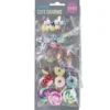Hängen charms, 28 st. i 5 olika roliga & färgglada designer