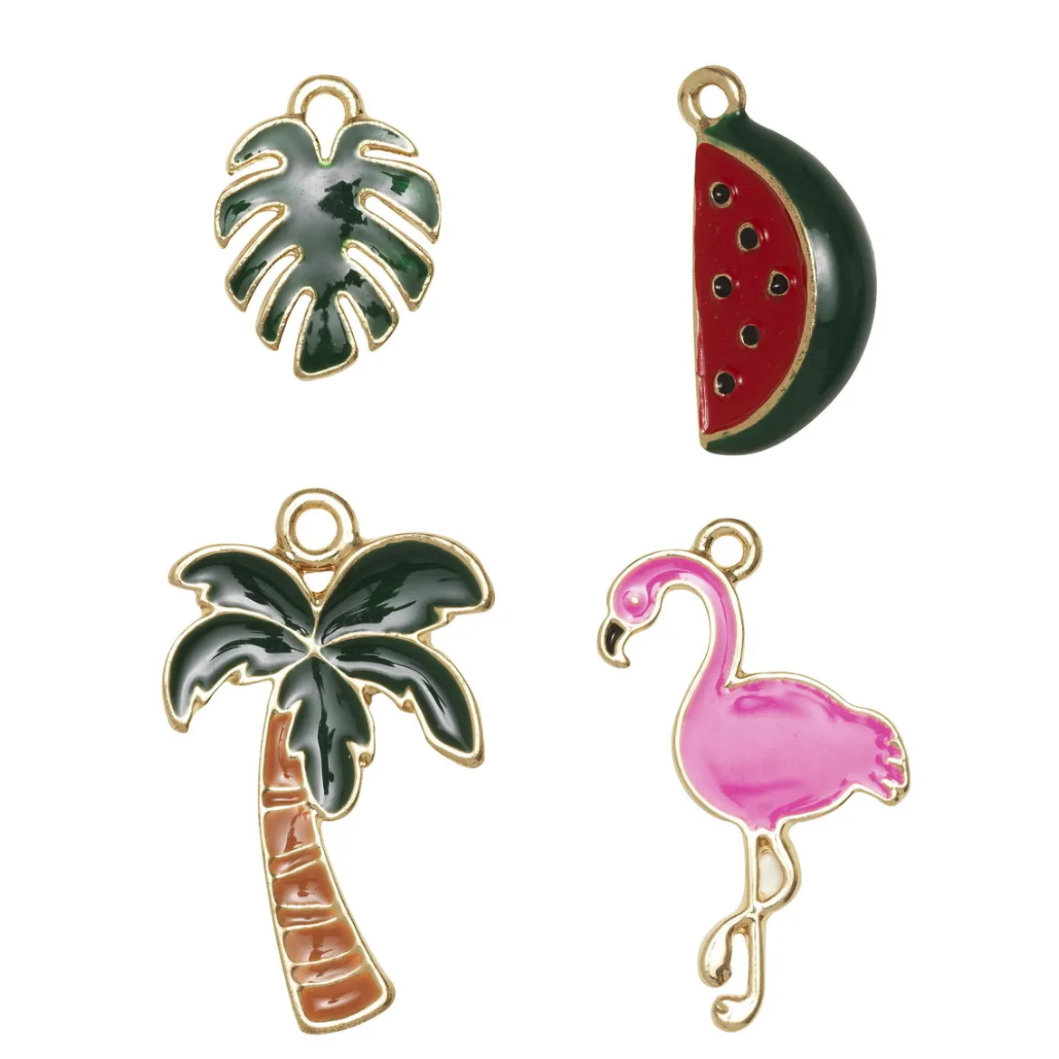 Hängen flamingo/palm 4 st