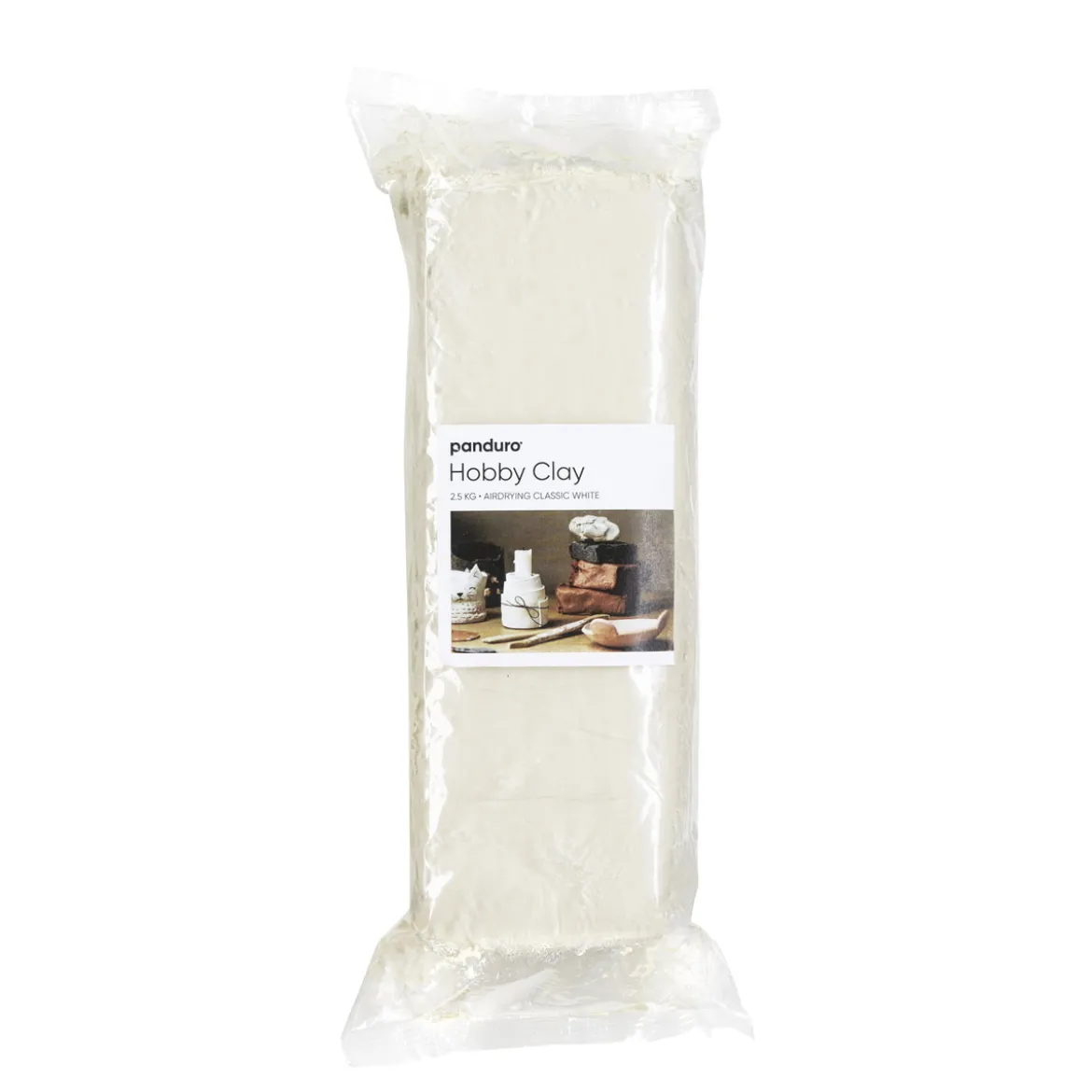 Hobby Clay Classic 2,5 kg lufttorkande hobbylera, vit