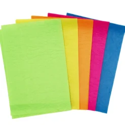 Hobbyfilt 20×30 cm, 10 filtbitar i neonfärger, 2 av varje färg