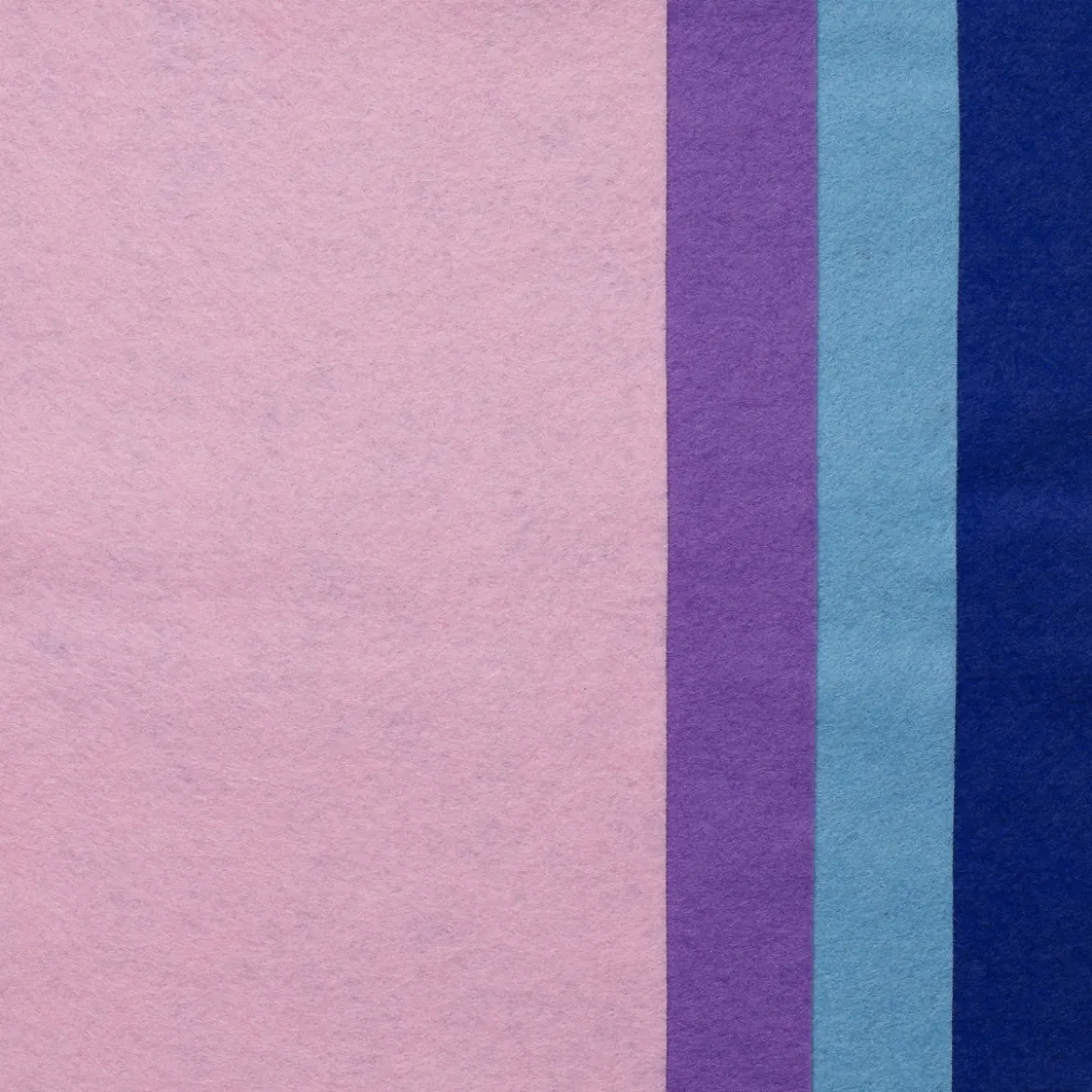 Hobbyfilt 20×30 cm, 4 st. – rosa, lila och blå havsnyanser