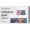 Hobbylack gloss 6×20 ml Effect – 6 metallic- och effektfärger