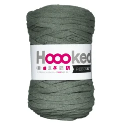 Hooked Ribbon XL garn 250g armygrön – RXLSP6 Dried herb