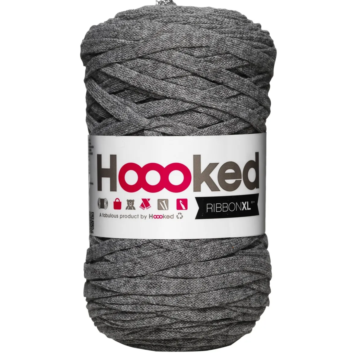 Hooked Ribbon XL garn 250g grå sten – RXL31 Stone grey