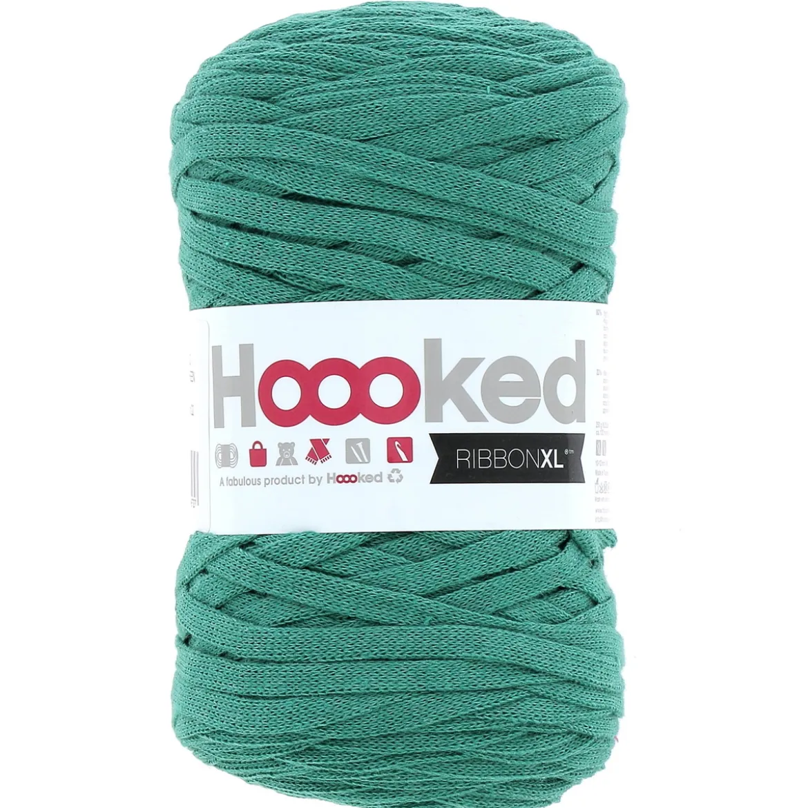 Hooked Ribbon XL garn 250g mörkgrön – RXL52 Lush green