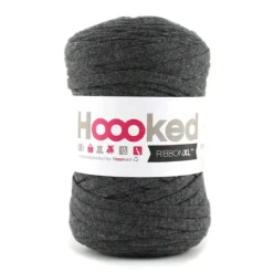 Hooked Ribbon XL garn 250g mörkgrå – RXL49 Charcoal anthracite