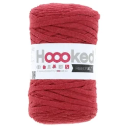 Hooked Ribbon XL garn 250g röd – RXL34 Lipstick red
