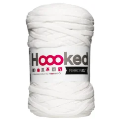 Hooked Ribbon XL garn 250g vit – RXL28 White