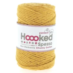 Hoooked Spesso Eco Barbante Chunky Cotton by Panduro Yarn – 500g curry, Curry S470