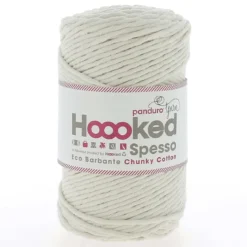 Hoooked Spesso Eco Barbante Chunky Cotton by Panduro Yarn – 500g creme, Almond S100