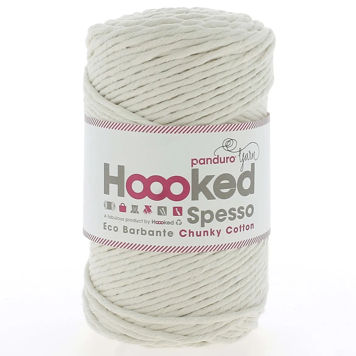 Hoooked Spesso Eco Barbante Chunky Cotton by Panduro Yarn – 500g creme, Almond S100