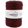 Hoooked Zpagetti Medium trikågarn 450 g brun – Bordeaux shades, pris per styck