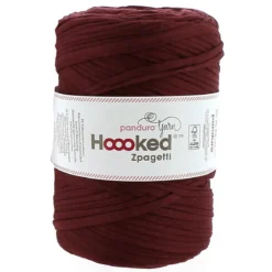 Hoooked Zpagetti Medium trikågarn 450 g brun – Bordeaux shades, pris per styck
