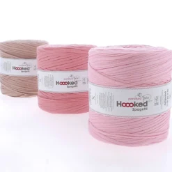 Hoooked Zpagetti Medium trikågarn 900 g rosa – Light Pink shades ZP005-05, pris per styck