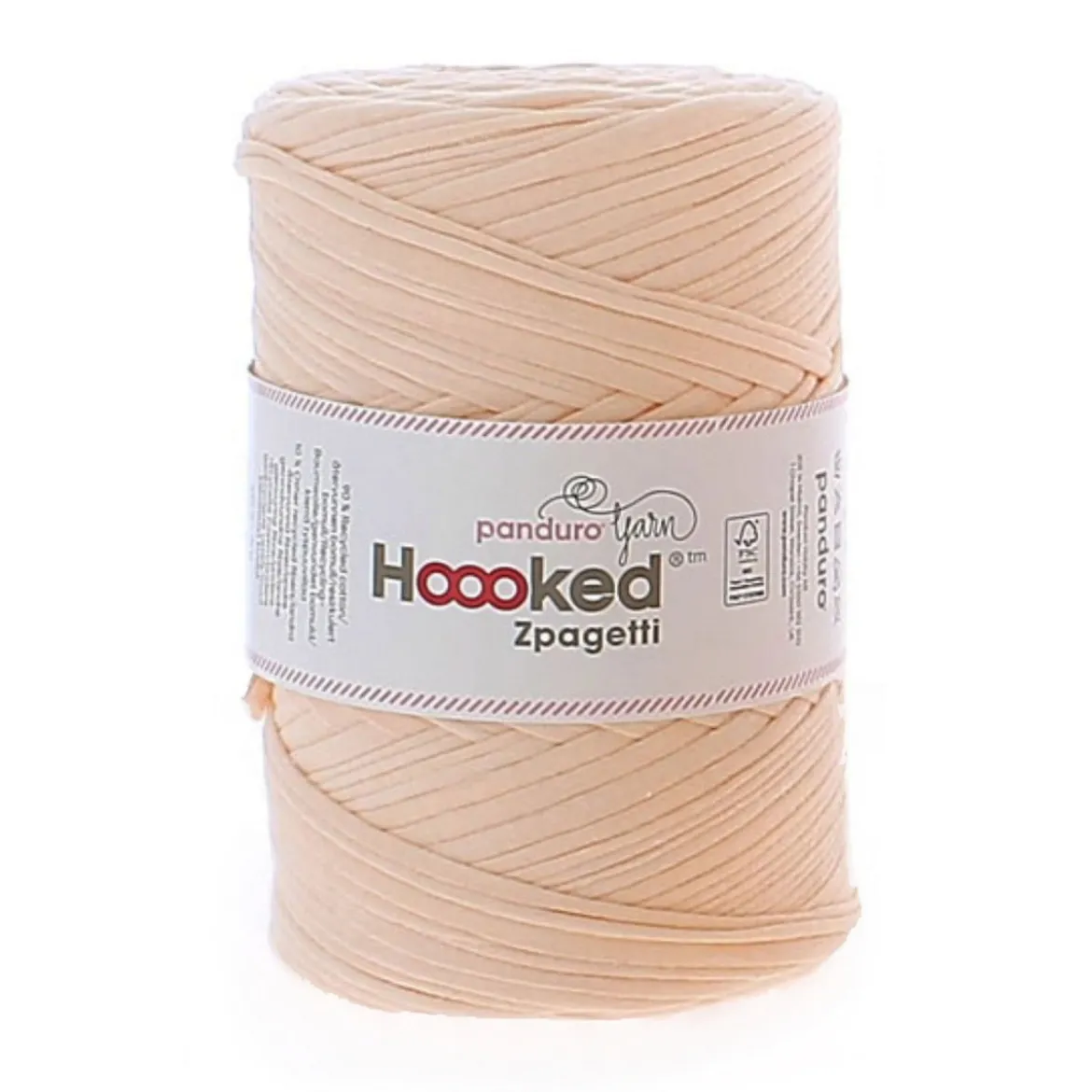 Hoooked Zpagetti Medium trikågarn 450g aprikos – Peach shades ZP004-23, pris per styck