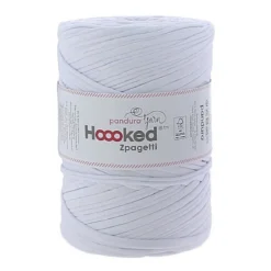 Hoooked Zpagetti Medium trikågarn 450g vit – White shades ZP004-2, pris per styck