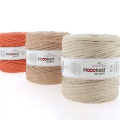Hoooked Zpagetti Medium trikågarn 900 g aprikos – Peach shades ZP005-23, pris per styck