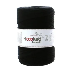 Hoooked Zpagetti Medium trikågarn 450g svart – Black shades ZP004-01, pris per styck