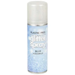 Hårspray glitter blå 100 ml – blinga håret till fest, maskerad och utklädnad!