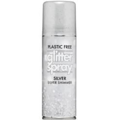 Hårspray glitter silver 100 ml – blinga håret till fest, maskerad och utklädnad!