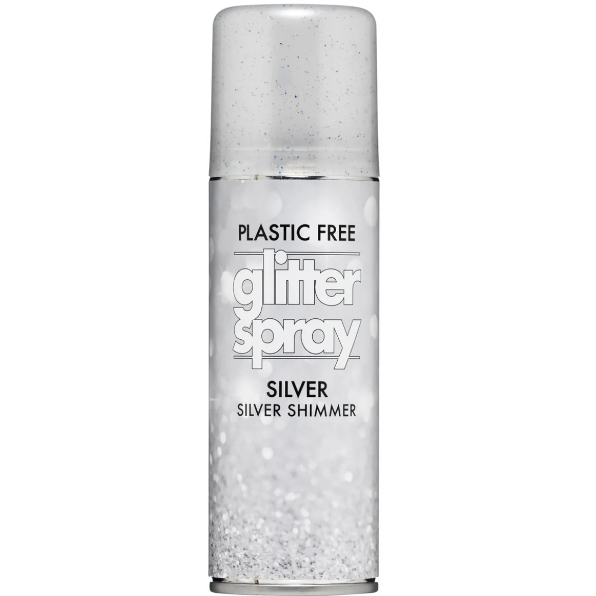 Hårspray glitter silver 100 ml – blinga håret till fest, maskerad och utklädnad!